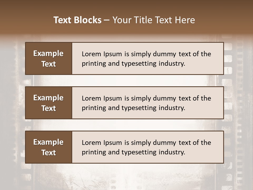 Film Entertainment Material PowerPoint Template