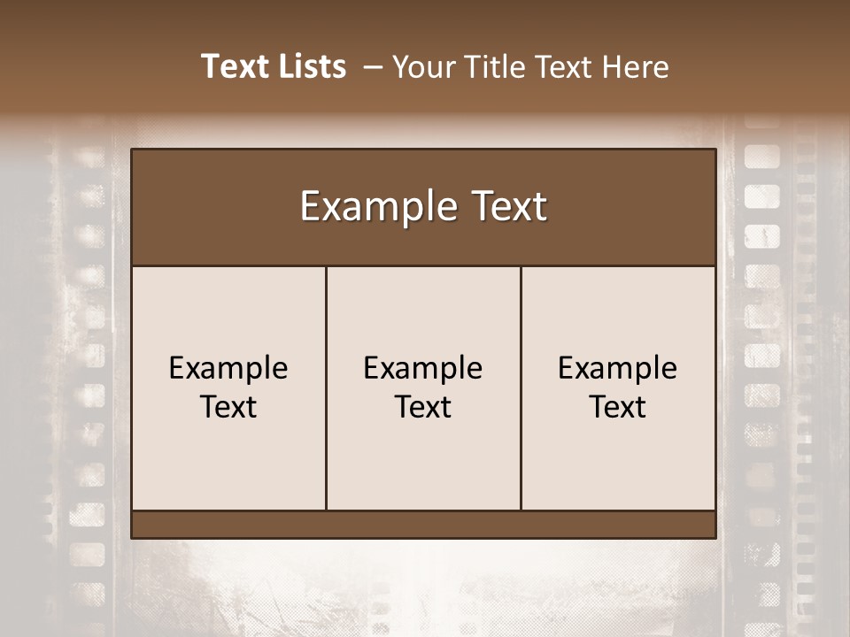 Film Entertainment Material PowerPoint Template