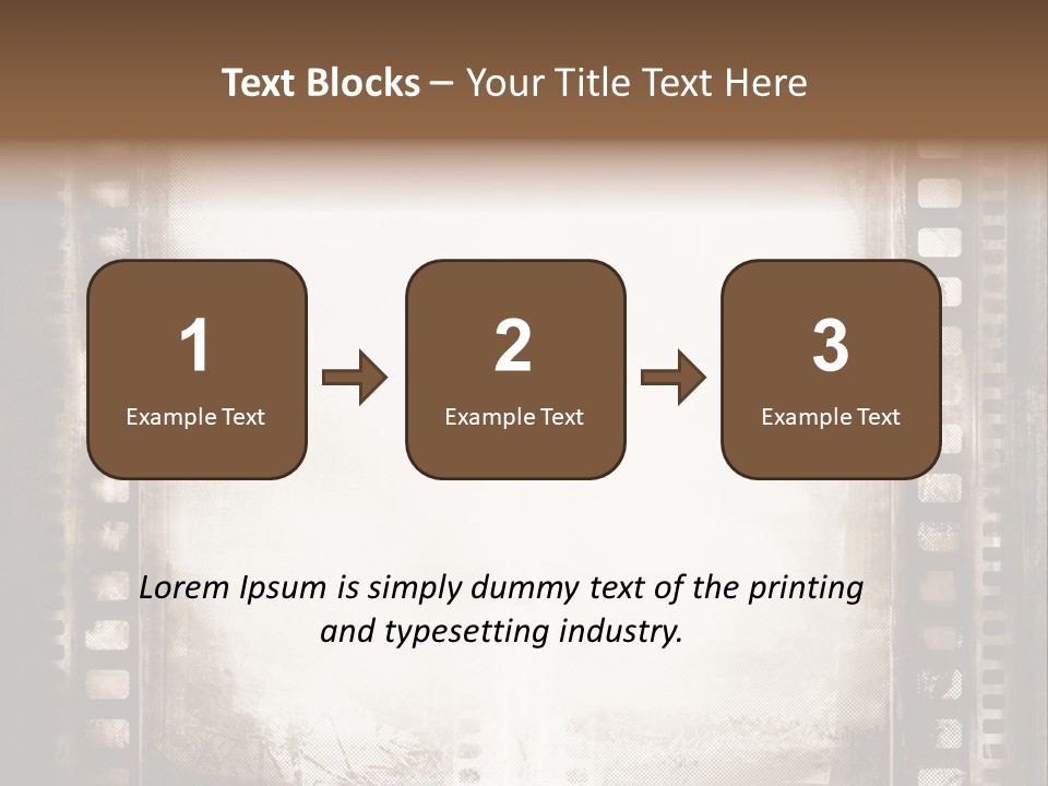 Film Entertainment Material PowerPoint Template