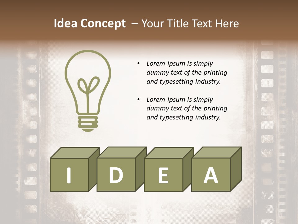 Film Entertainment Material PowerPoint Template
