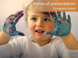 Hand Green Little PowerPoint Template