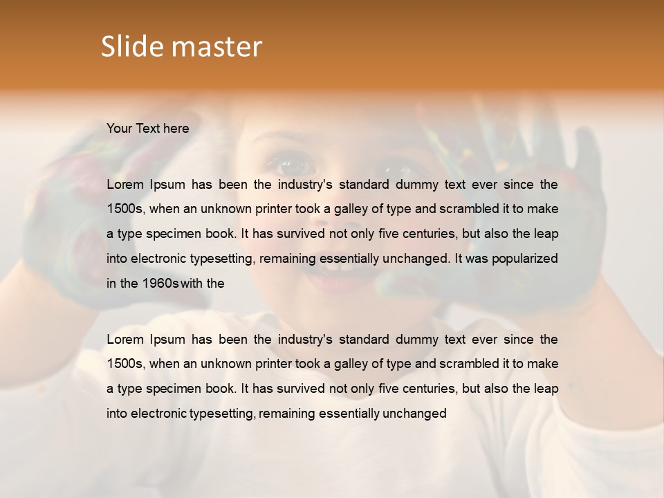 Hand Green Little PowerPoint Template