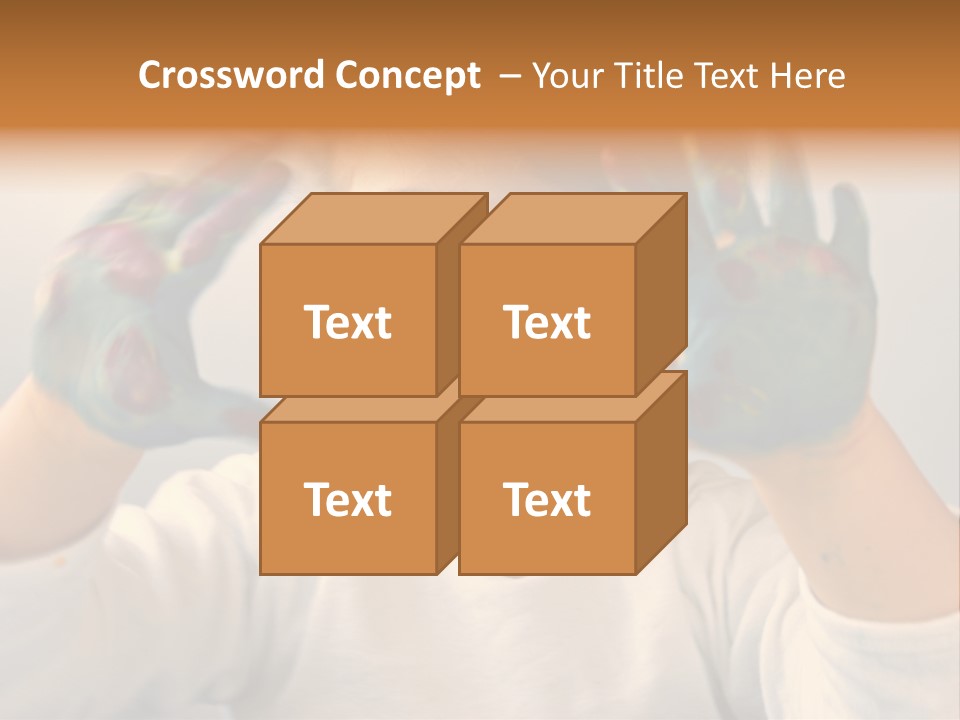 Hand Green Little PowerPoint Template