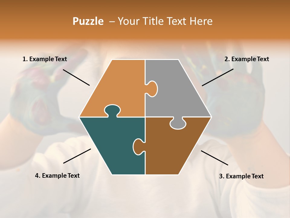 Hand Green Little PowerPoint Template