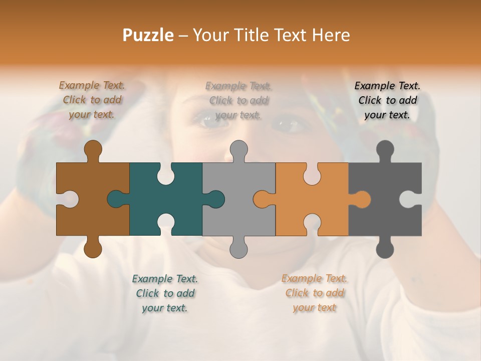 Hand Green Little PowerPoint Template