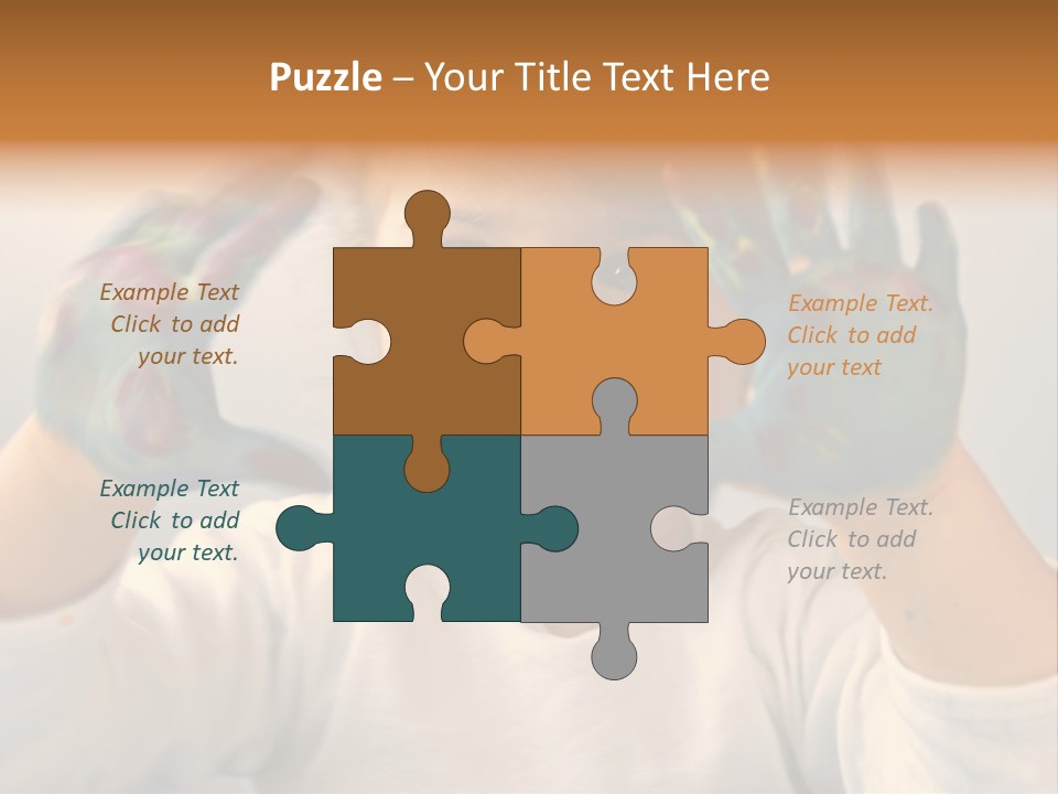 Hand Green Little PowerPoint Template