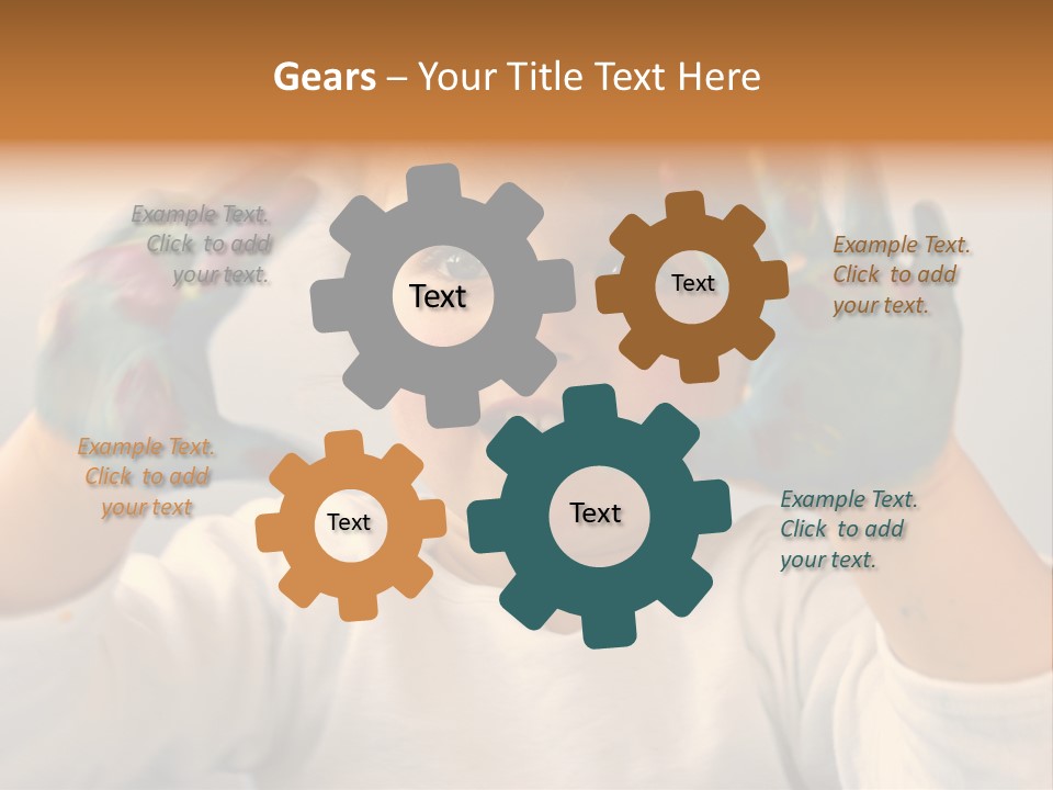 Hand Green Little PowerPoint Template