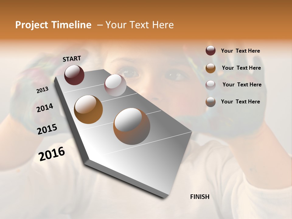Hand Green Little PowerPoint Template