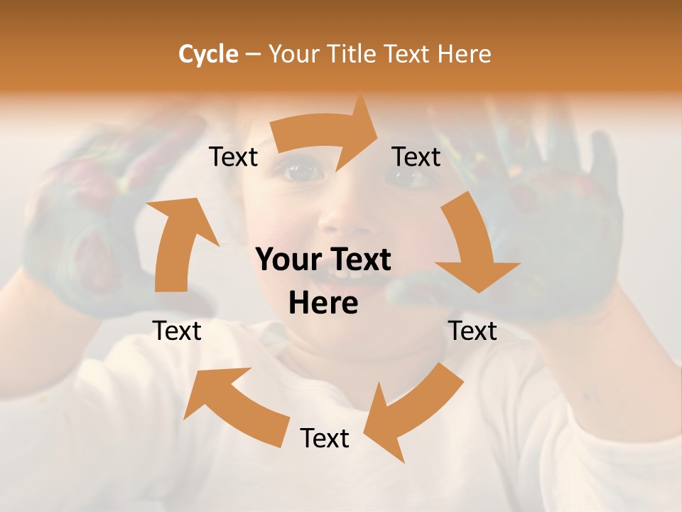 Hand Green Little PowerPoint Template