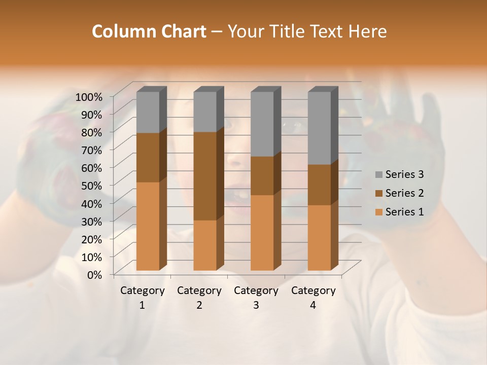 Hand Green Little PowerPoint Template