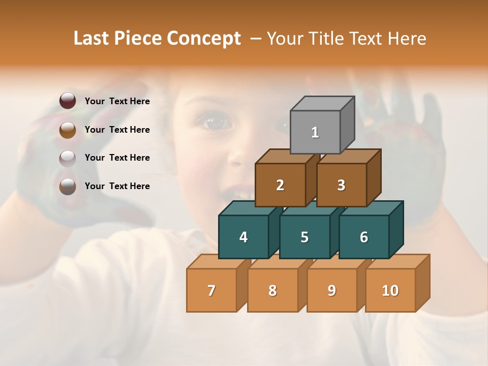 Hand Green Little PowerPoint Template