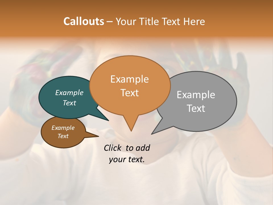 Hand Green Little PowerPoint Template