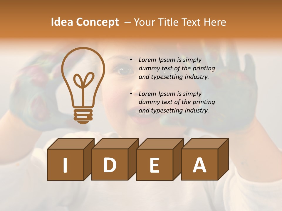 Hand Green Little PowerPoint Template