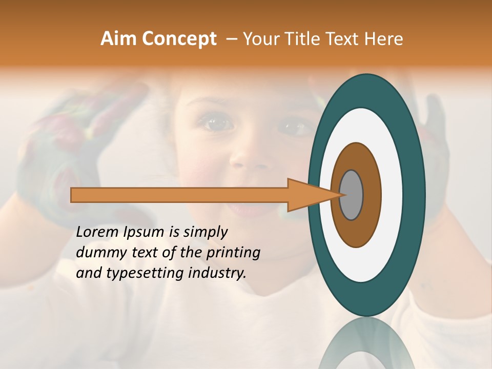 Hand Green Little PowerPoint Template