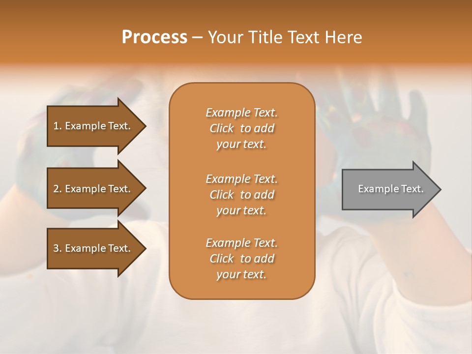 Hand Green Little PowerPoint Template
