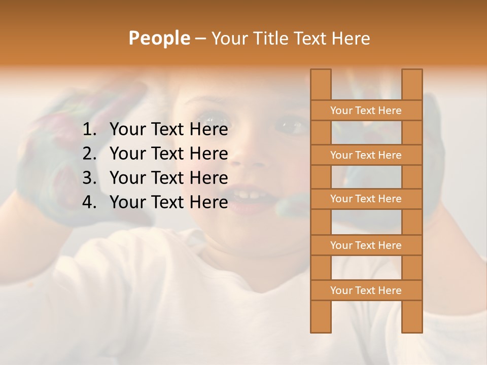 Hand Green Little PowerPoint Template