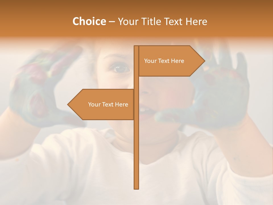 Hand Green Little PowerPoint Template