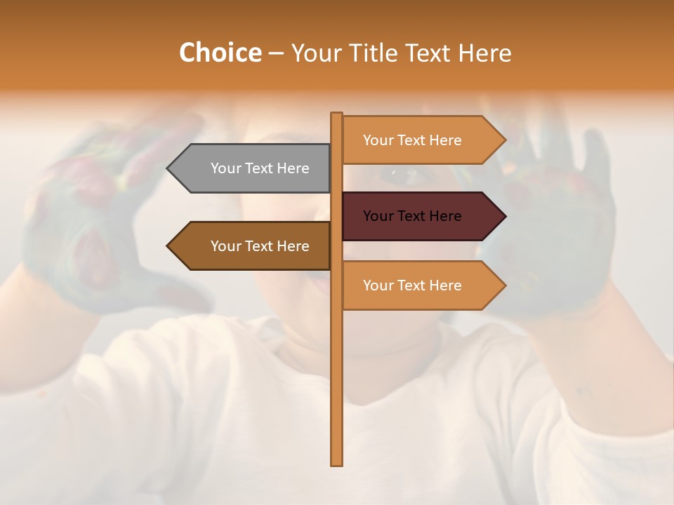 Hand Green Little PowerPoint Template