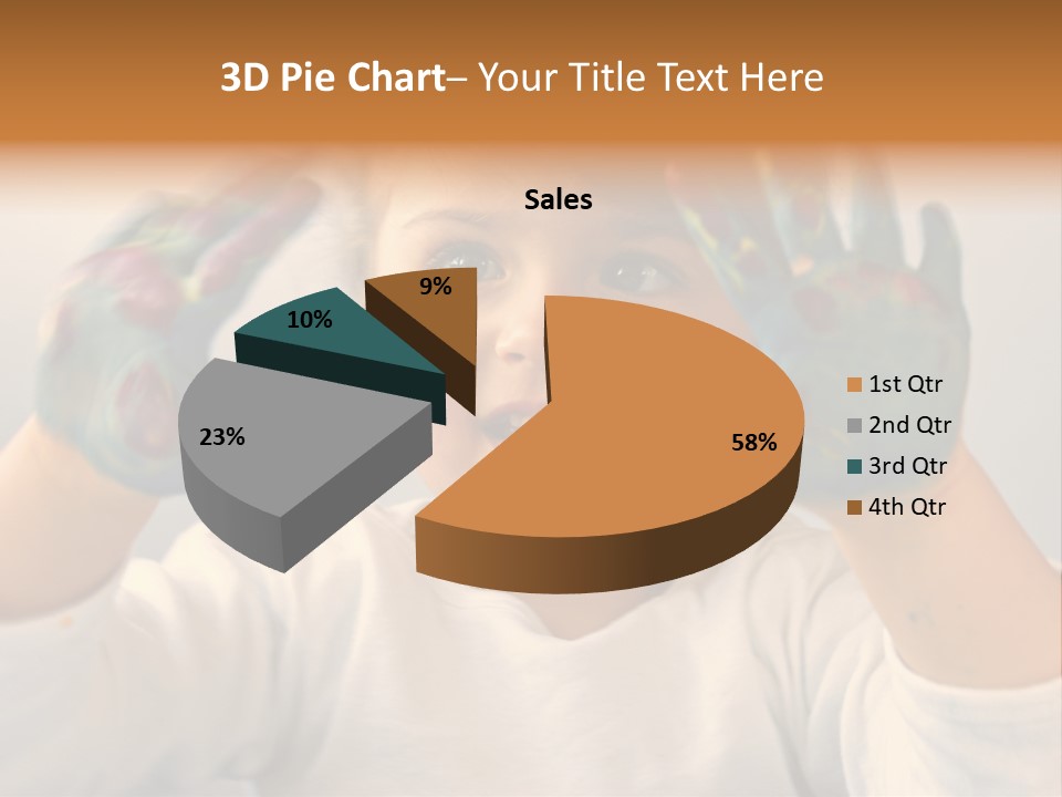Hand Green Little PowerPoint Template