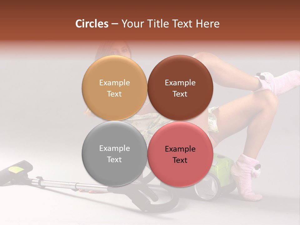 Rest Brunette Sit PowerPoint Template