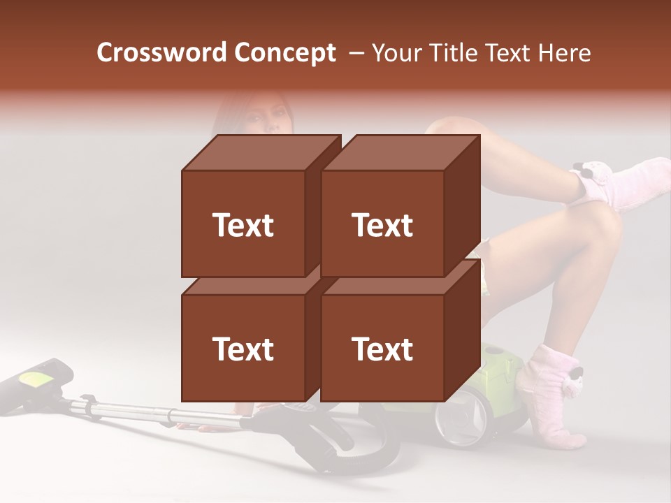 Rest Brunette Sit PowerPoint Template