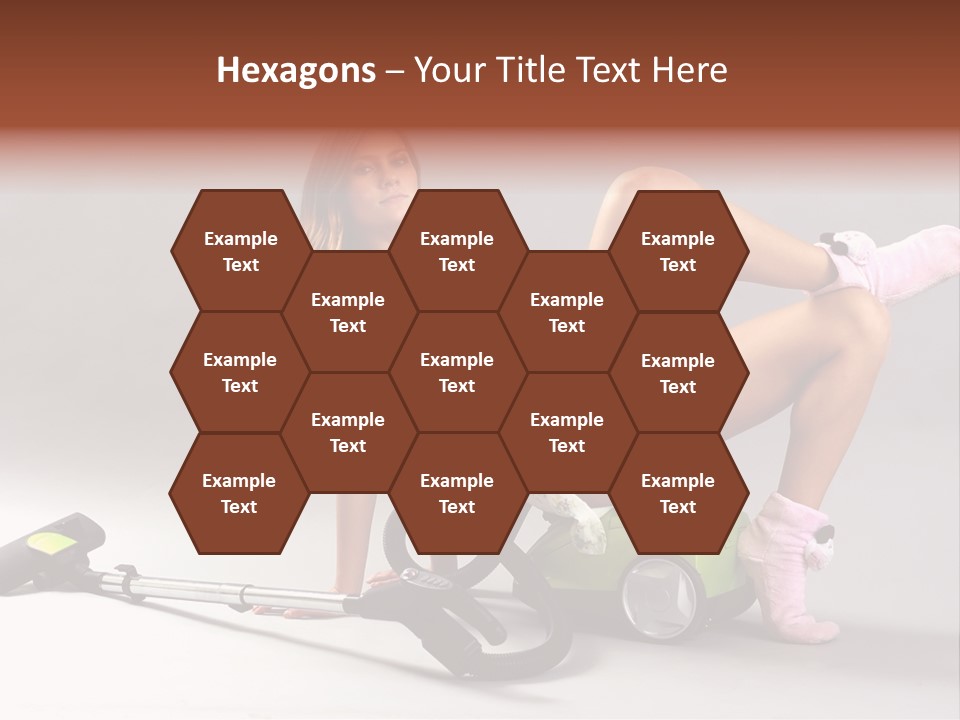 Rest Brunette Sit PowerPoint Template