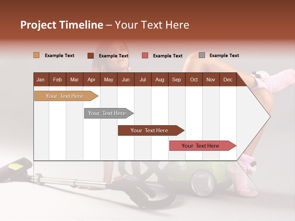 Rest Brunette Sit PowerPoint Template