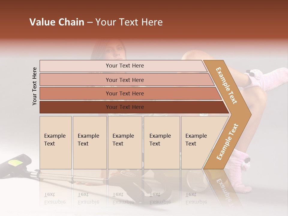 Rest Brunette Sit PowerPoint Template