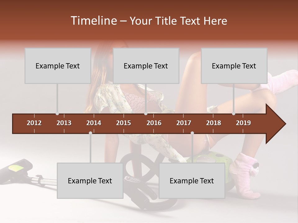 Rest Brunette Sit PowerPoint Template