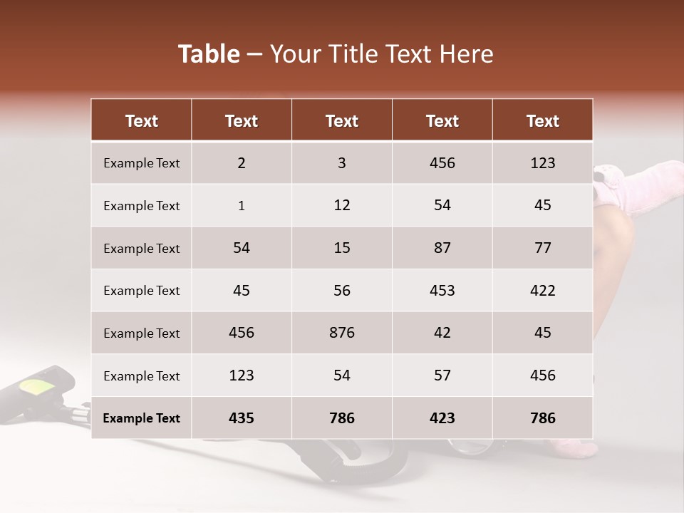 Rest Brunette Sit PowerPoint Template