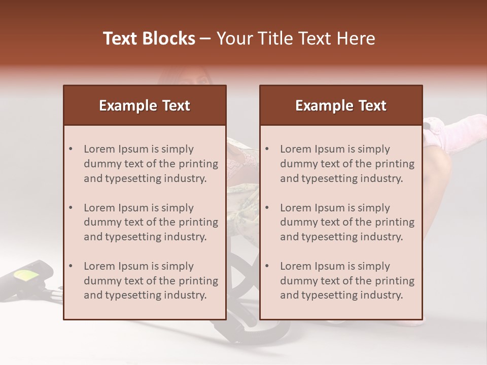 Rest Brunette Sit PowerPoint Template