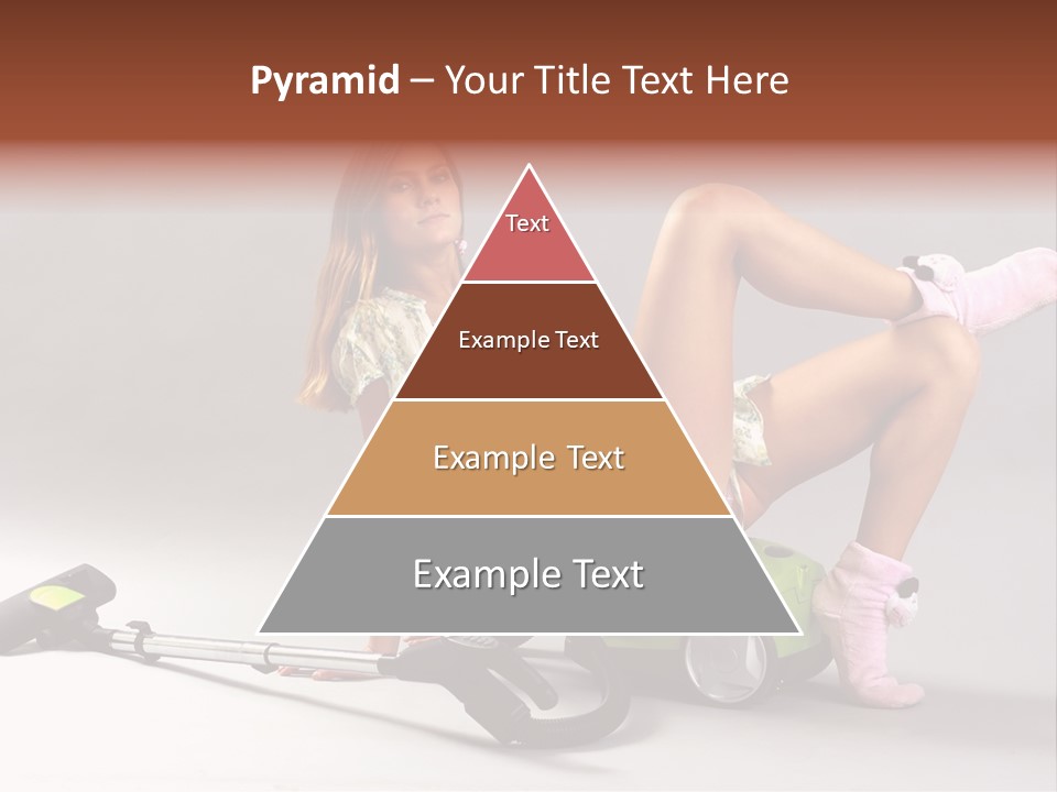 Rest Brunette Sit PowerPoint Template