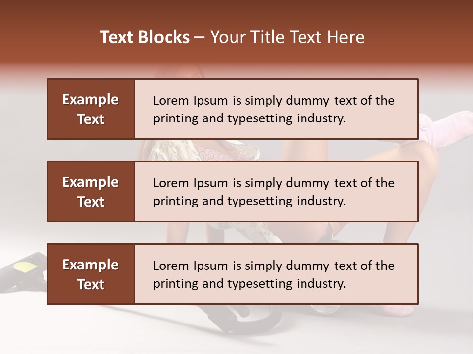 Rest Brunette Sit PowerPoint Template