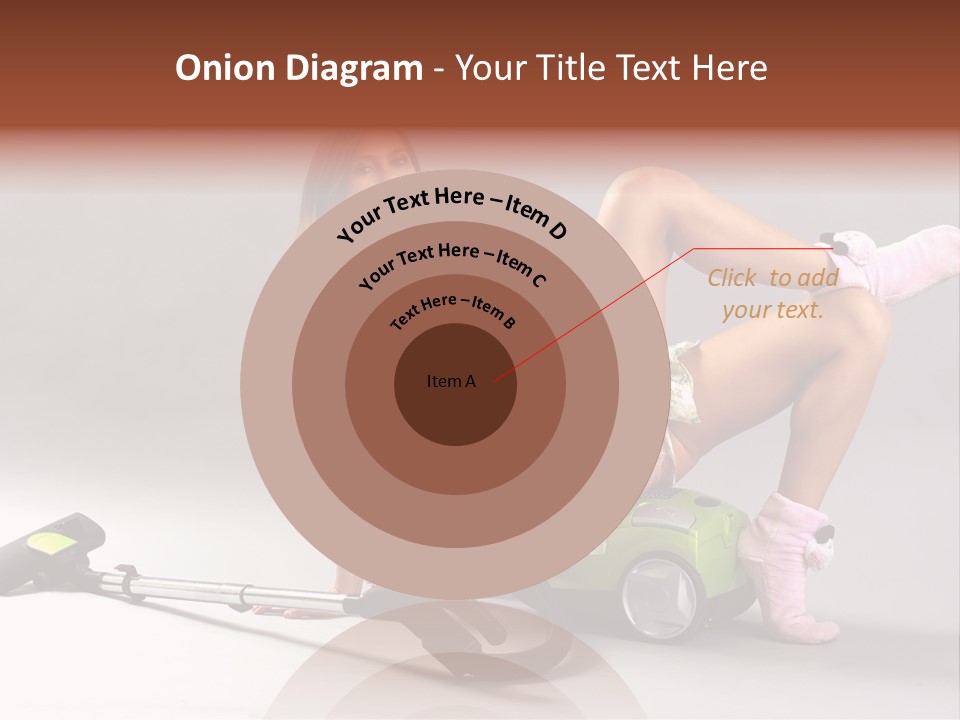 Rest Brunette Sit PowerPoint Template