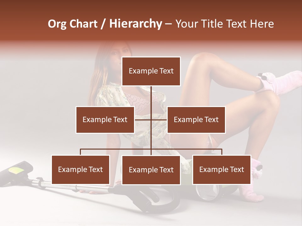 Rest Brunette Sit PowerPoint Template