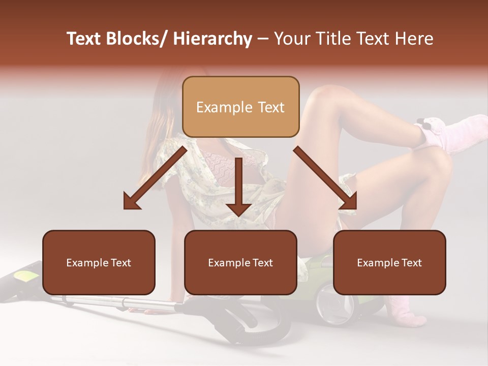 Rest Brunette Sit PowerPoint Template