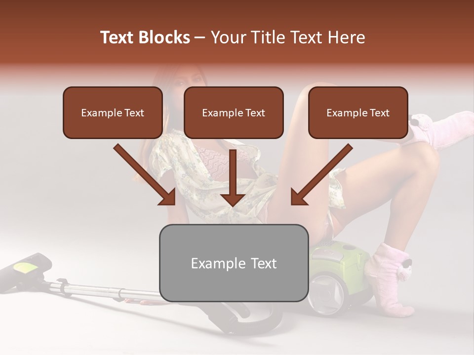 Rest Brunette Sit PowerPoint Template