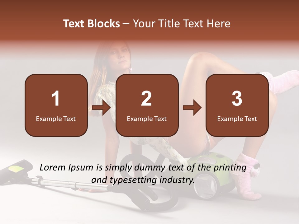 Rest Brunette Sit PowerPoint Template