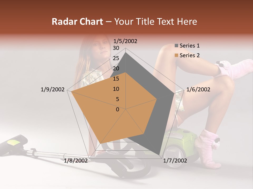 Rest Brunette Sit PowerPoint Template