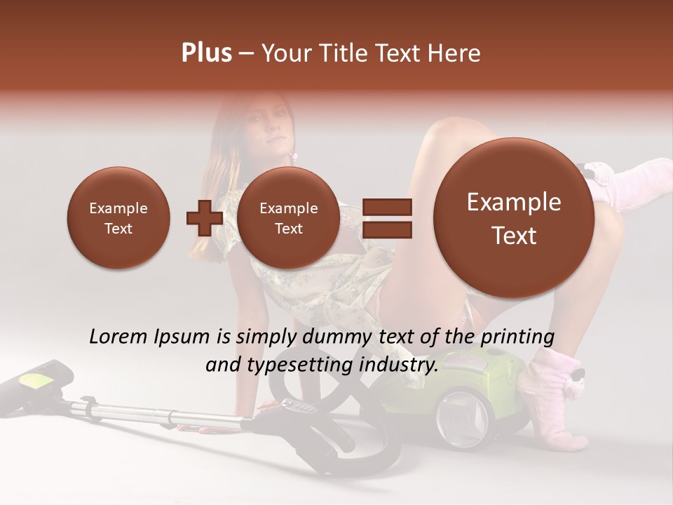 Rest Brunette Sit PowerPoint Template