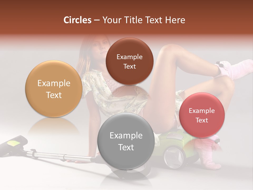 Rest Brunette Sit PowerPoint Template