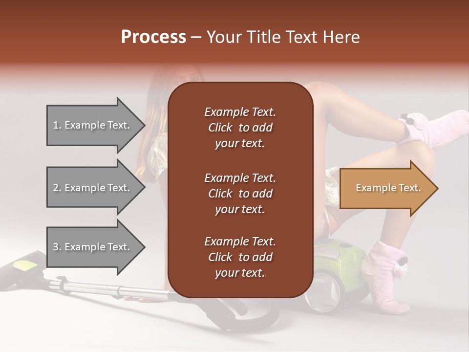 Rest Brunette Sit PowerPoint Template
