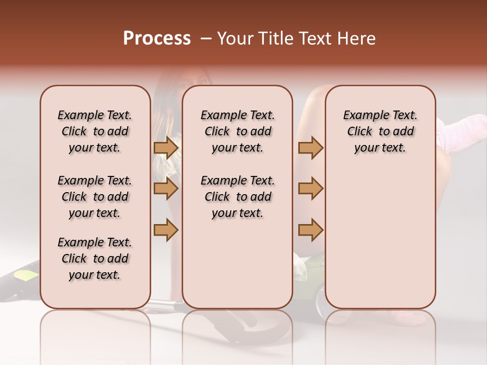 Rest Brunette Sit PowerPoint Template