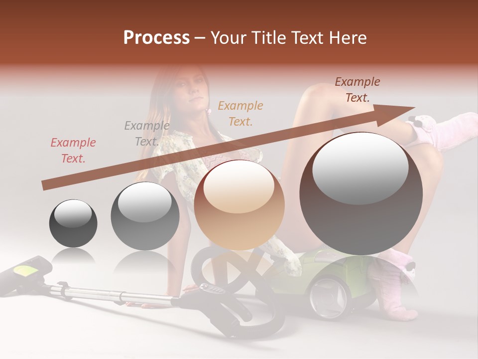 Rest Brunette Sit PowerPoint Template