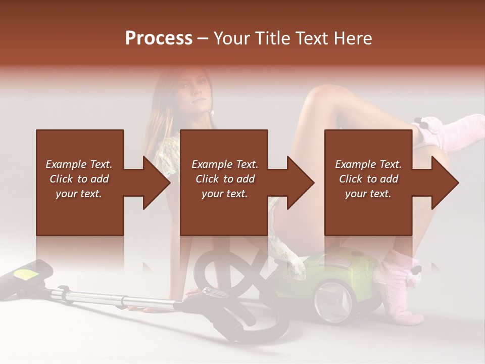 Rest Brunette Sit PowerPoint Template