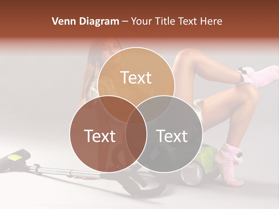 Rest Brunette Sit PowerPoint Template