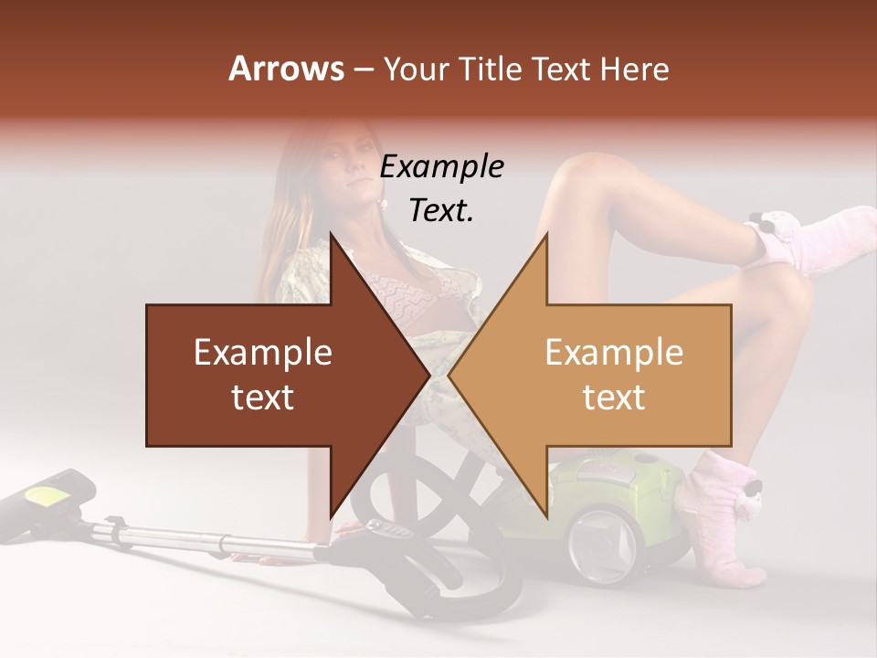 Rest Brunette Sit PowerPoint Template