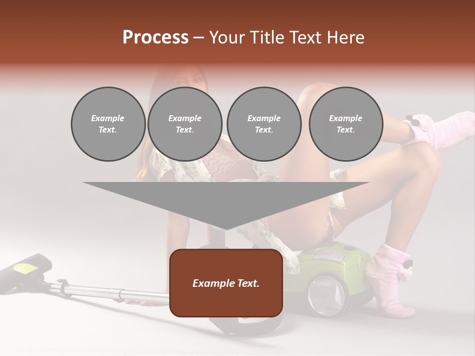 Rest Brunette Sit PowerPoint Template