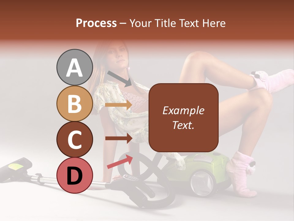 Rest Brunette Sit PowerPoint Template