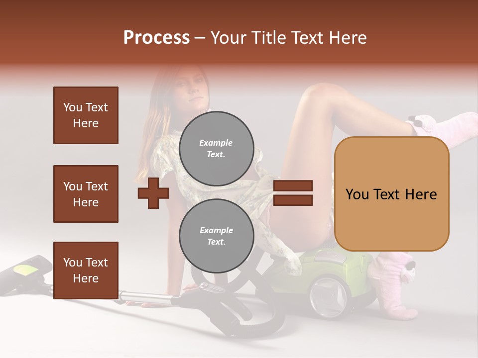 Rest Brunette Sit PowerPoint Template